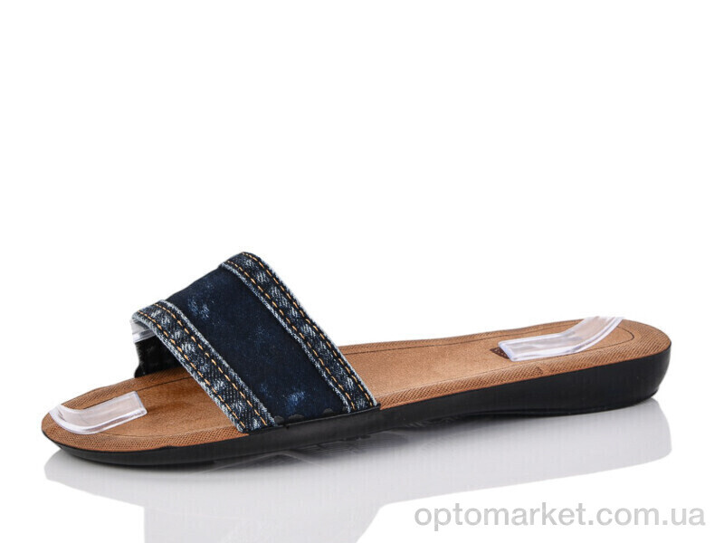 Купить Шльопанці жіночі 0004-5 т.синій Flex синій, фото 1