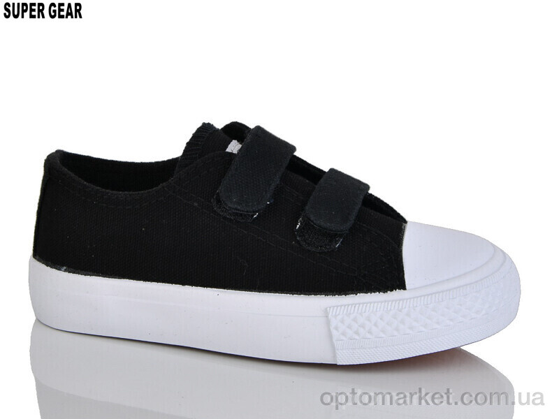 Купить Кеди дитячі 001-066 black Super Gear чорний, фото 1