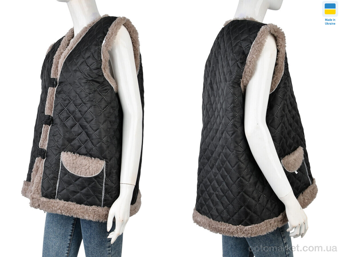 Купить Жилетка жіночі 001-1 black LiBang чорний, фото 3