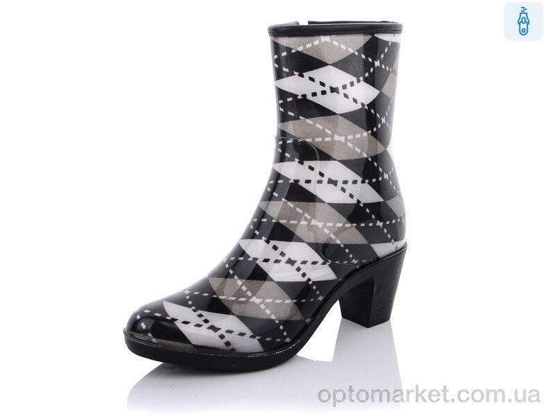 Купить Гумове взуття жіночі 001-3A Dual чорний, фото 1