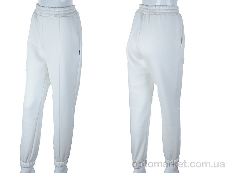 Купить Спортивні штани жіночі 001 white Eva білий, фото 3