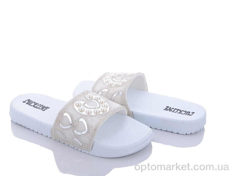 Купить Шльопанці жіночі 001X-7018-377 Luck Line білий, фото 1