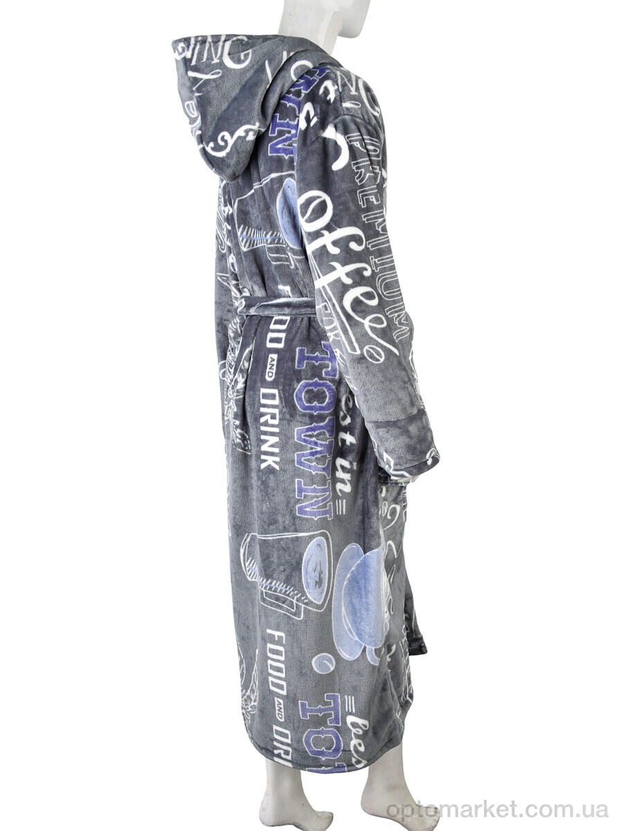 Купить Халат жіночі 002-1 grey Banko сірий, фото 2