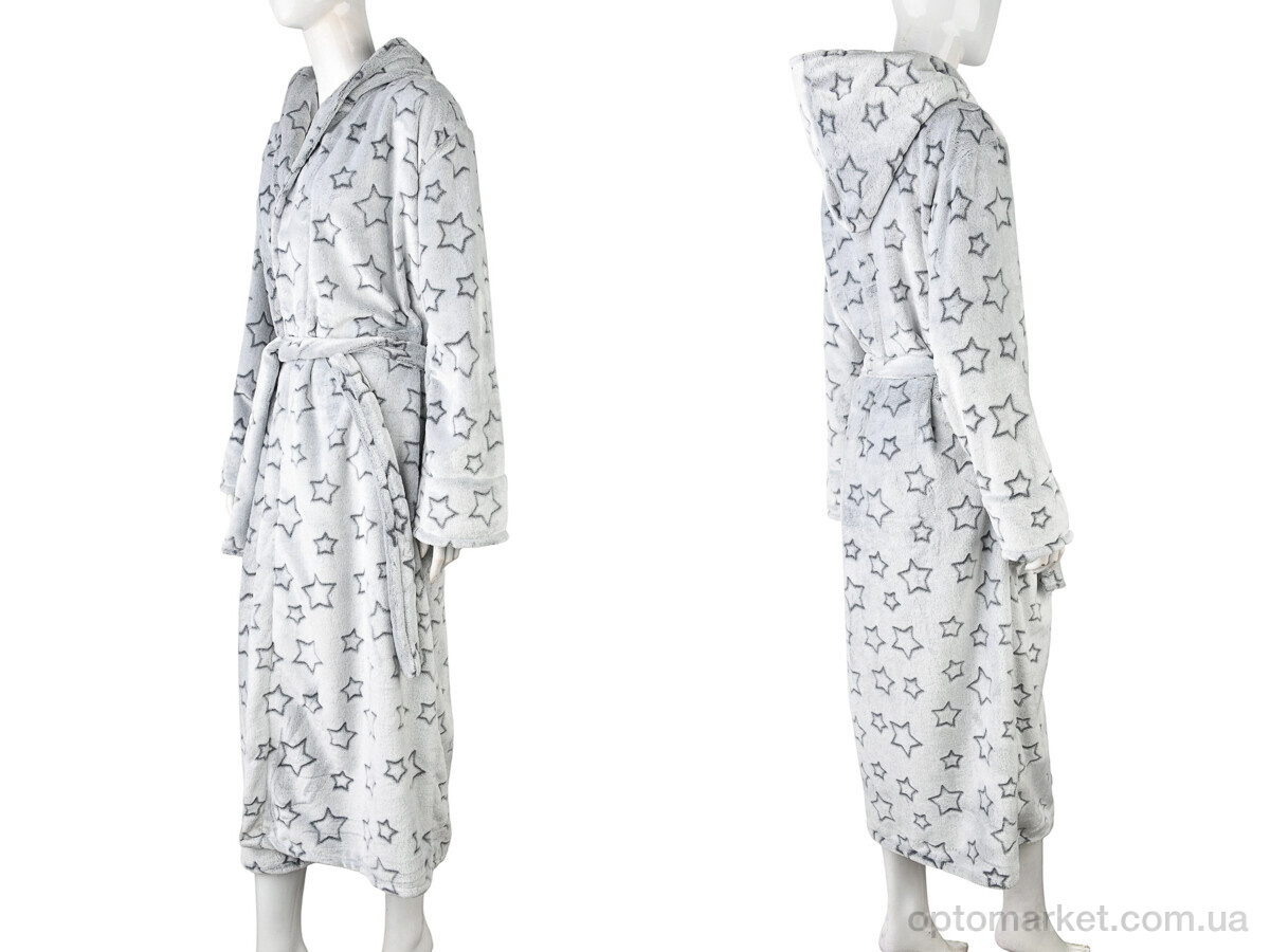 Купить Халат жіночі 002-10 grey Banko сірий, фото 3