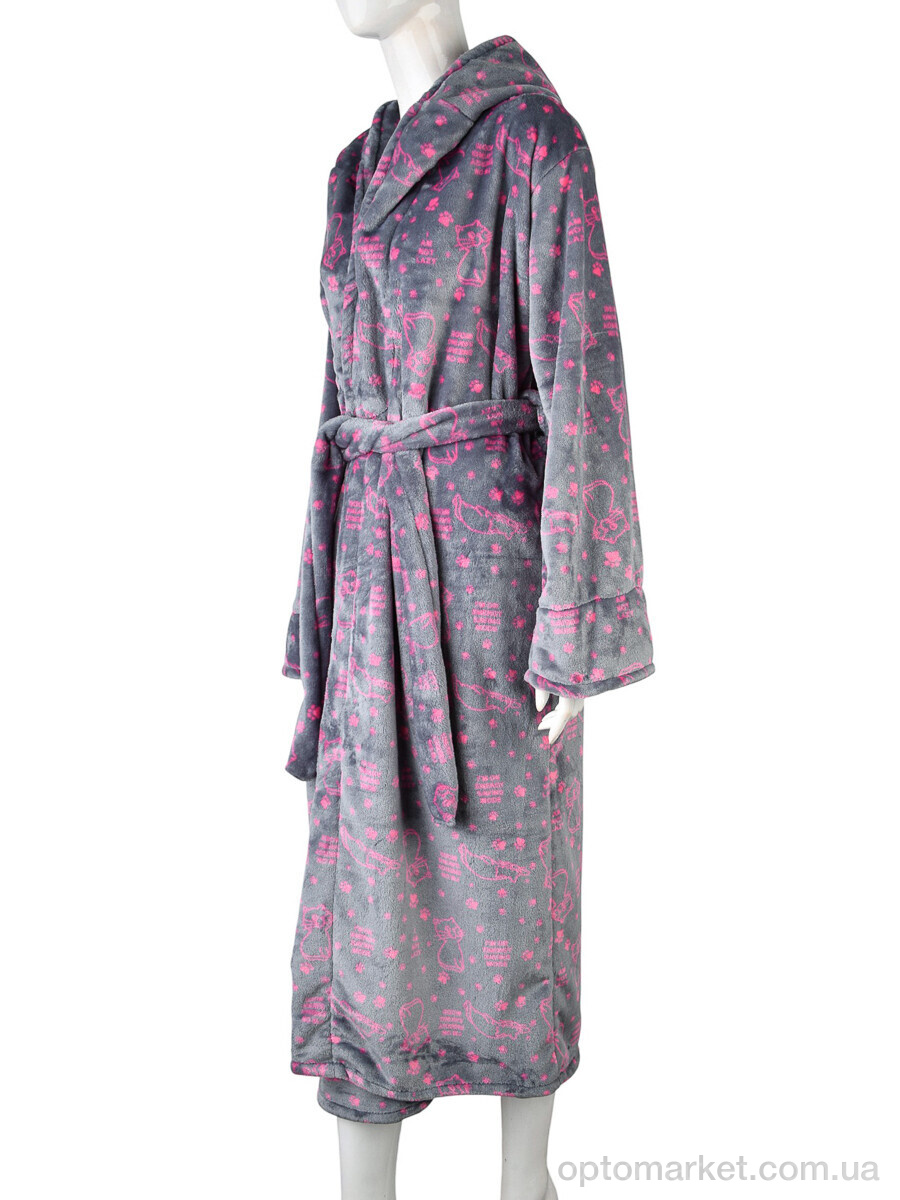 Купить Халат жіночі 002-2 grey Banko сірий, фото 1