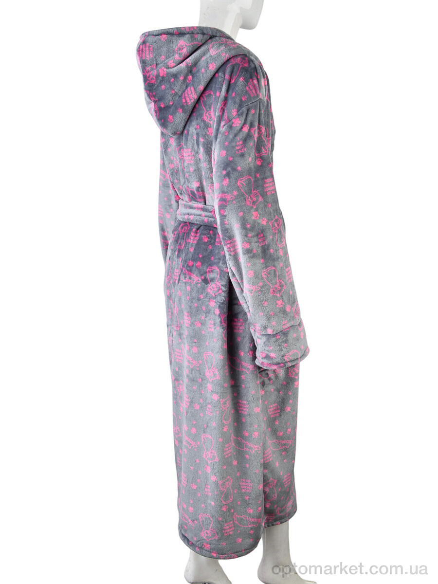 Купить Халат жіночі 002-2 grey Banko сірий, фото 2