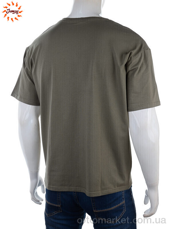 Купить Футболка чоловічі 002-2 olive Jumay хакі, фото 2