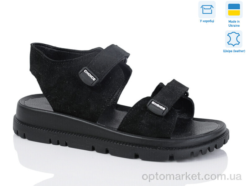 Купить Босоніжки жіночі 002-3 чорний замш Lena чорний, фото 1