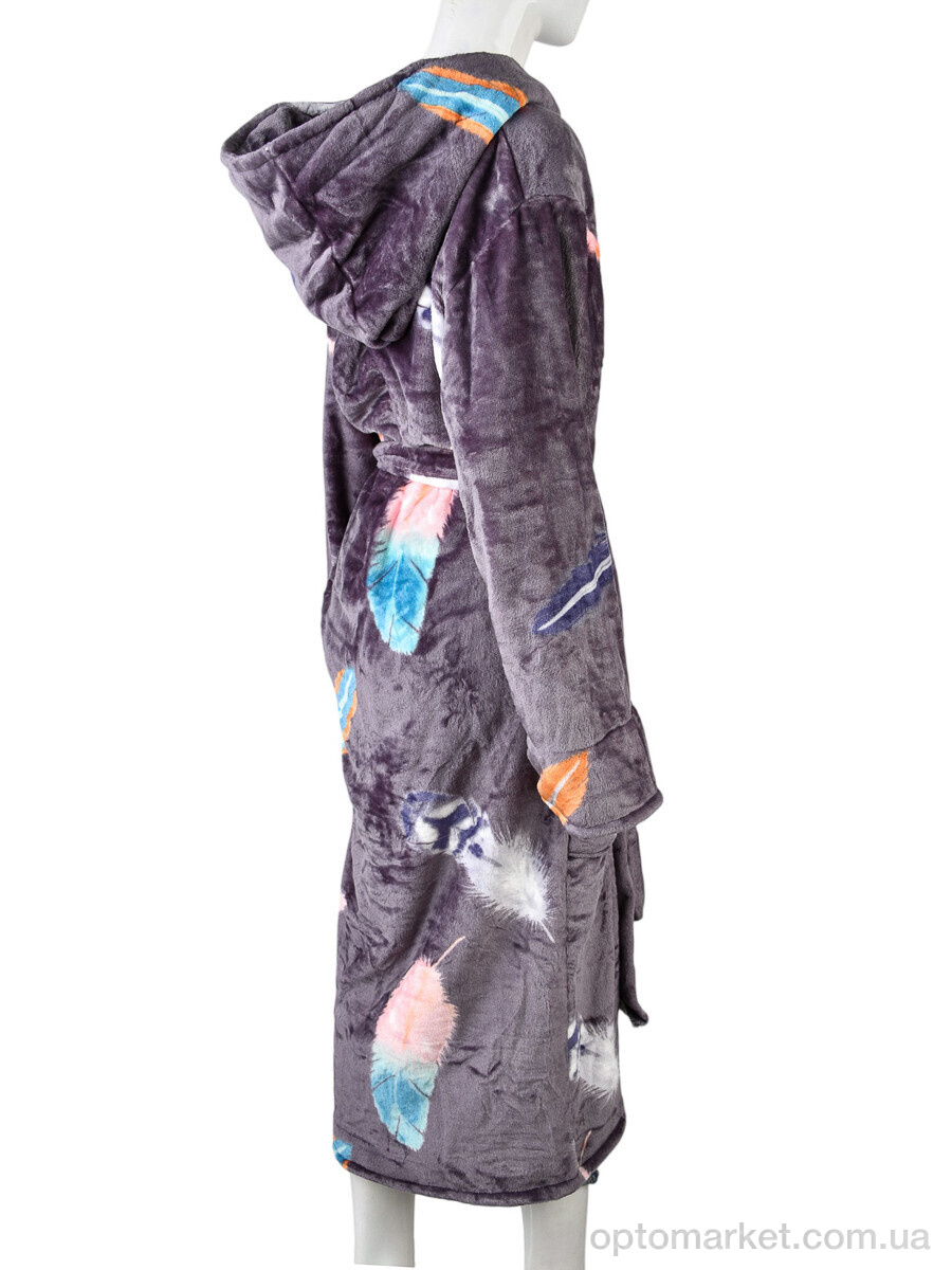 Купить Халат жіночі 002-3 violet Banko фіолетовий, фото 2