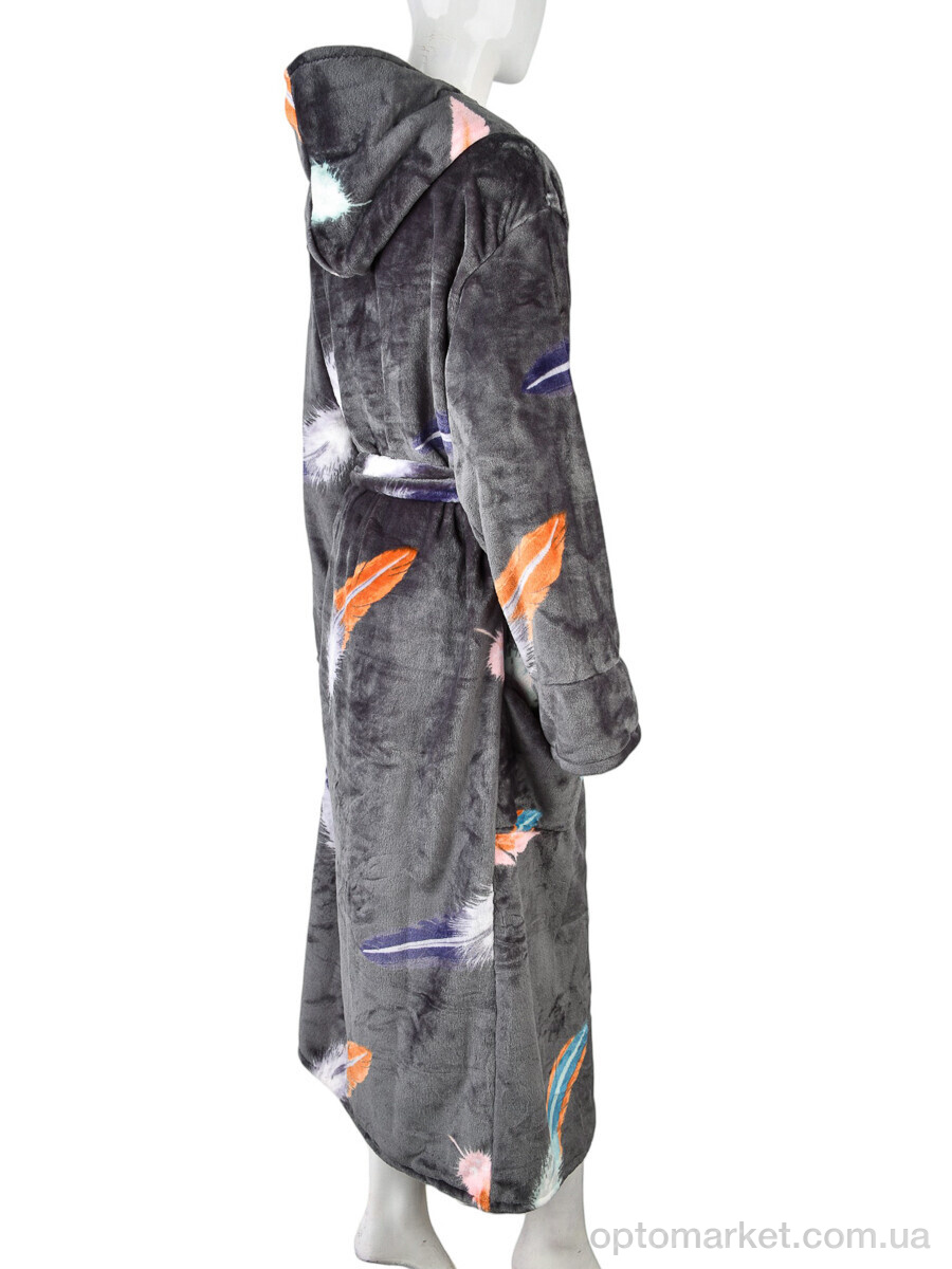 Купить Халат жіночі 002-4 grey Banko сірий, фото 2