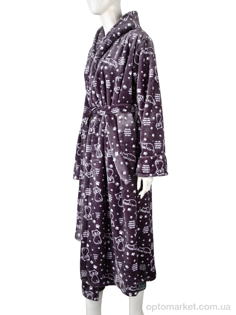 Купить Халат жіночі 002-5 violet Banko фіолетовий, фото 1