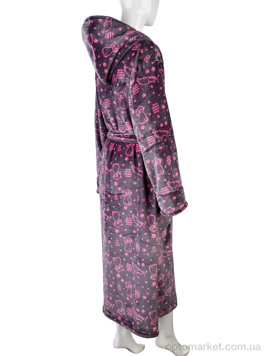 Купить Халат жіночі 002-6 violet Banko фіолетовий, фото 2