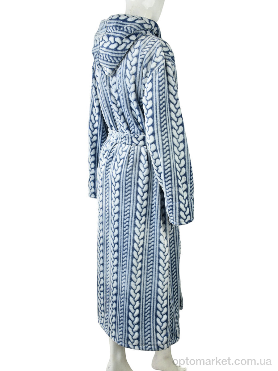 Купить Халат жіночі 002-9 blue Banko синій, фото 2