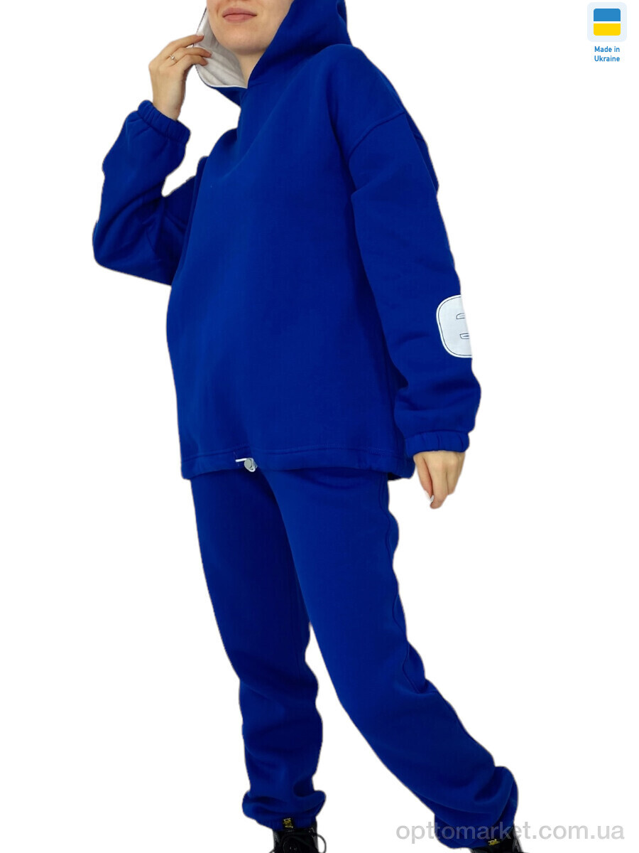 Купить Спортивний костюм жіночі 00305 елекртик батал KRAM синій, фото 1