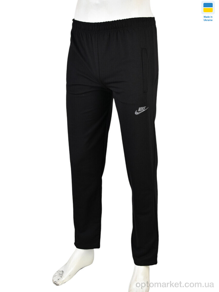 Купить Спортивні штаны чоловічі 004-2 black N.ke чорний, фото 2