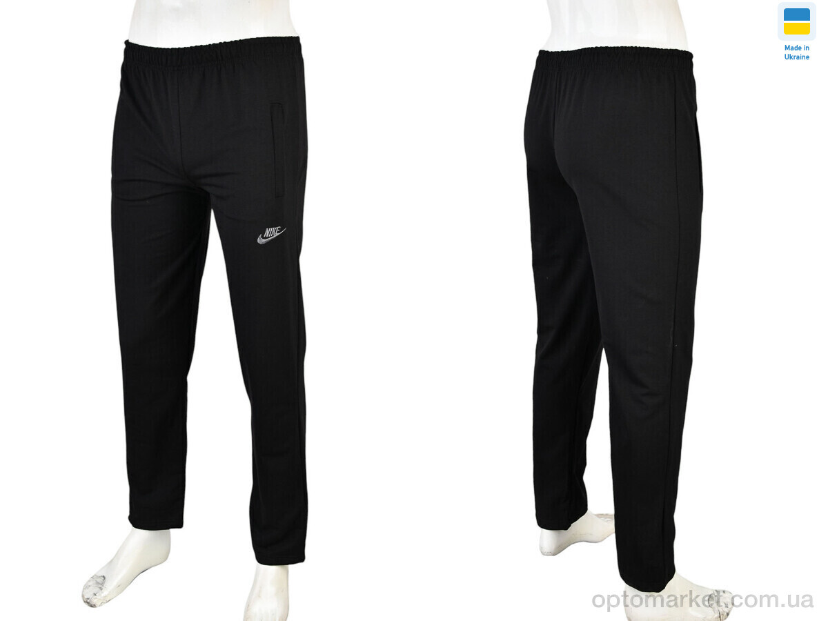 Купить Спортивні штаны чоловічі 004-2 black N.ke чорний, фото 4