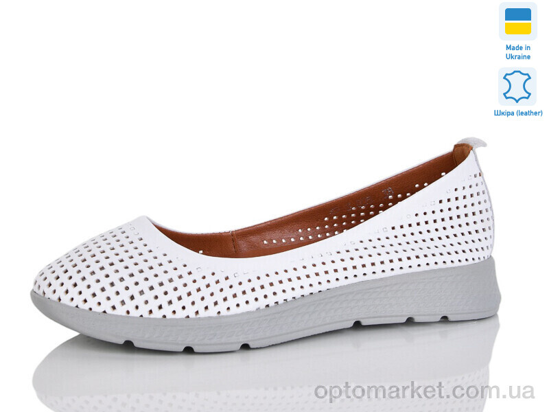 Купить Балетки жіночі 005-1 Amir білий, фото 1