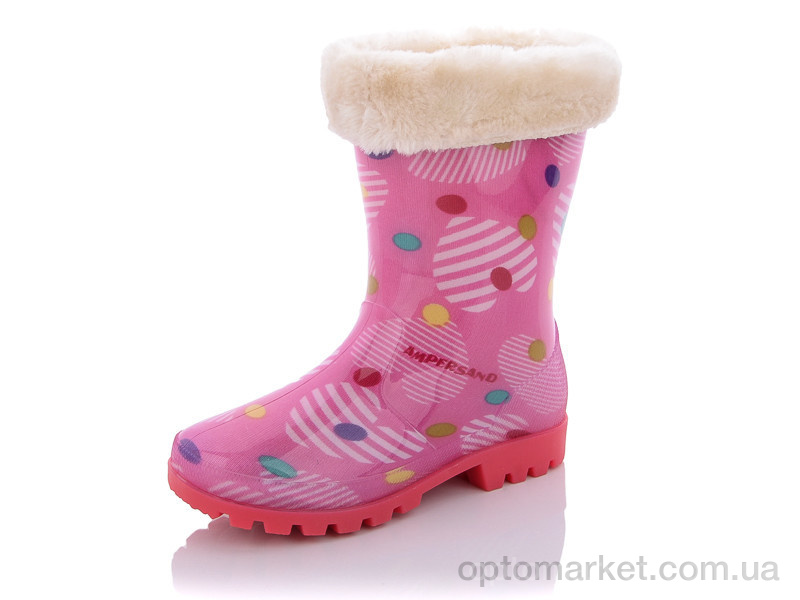 Купить Гумове взуття дитячі 005-307A уценка Dual рожевий, фото 1