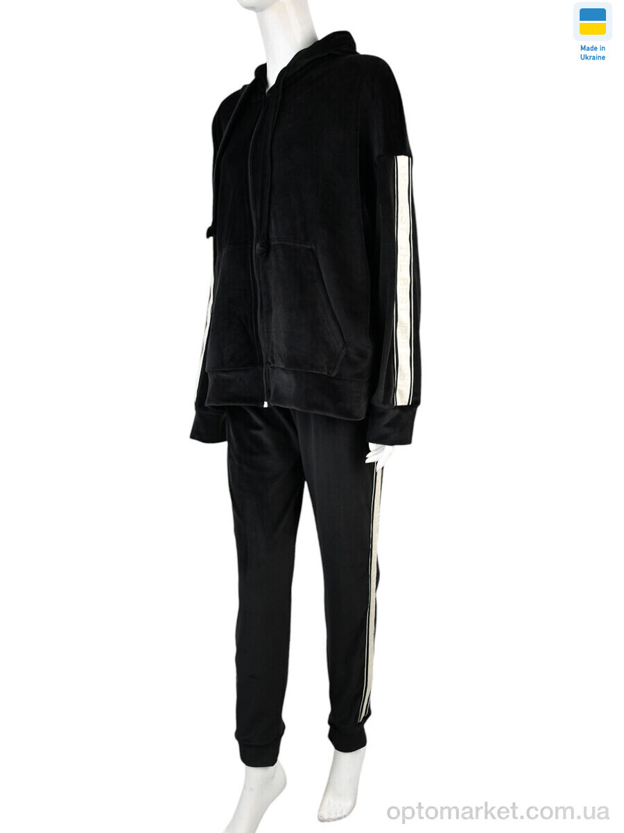 Купить Спортивний костюм жіночі 006-2 black Banko чорний, фото 1