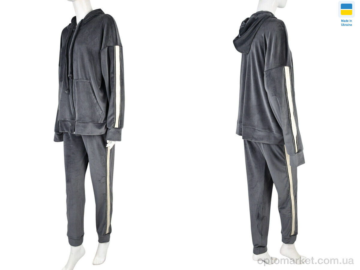 Купить Спортивний костюм жіночі 006-3 grey Banko сірий, фото 3