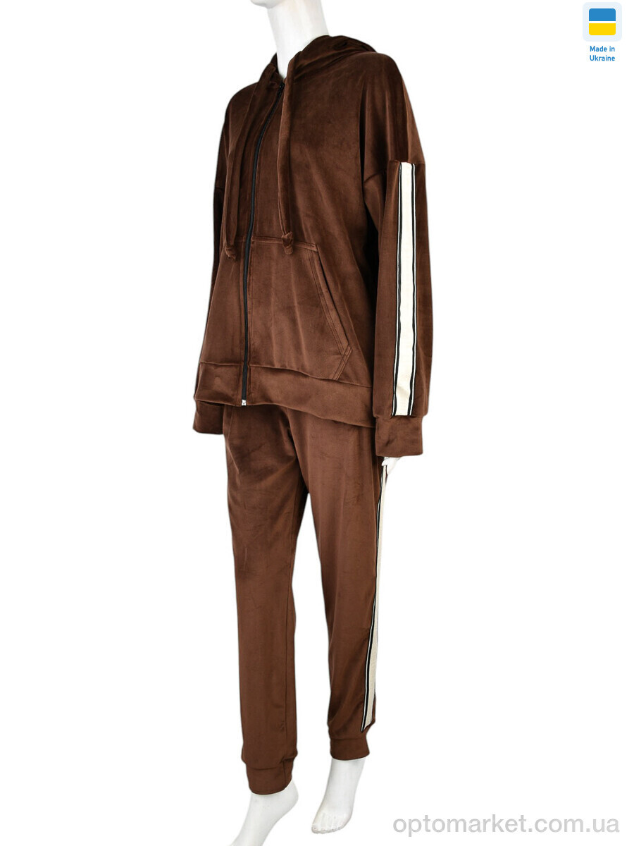 Купить Спортивний костюм жіночі 006-4 brown Banko коричневий, фото 1