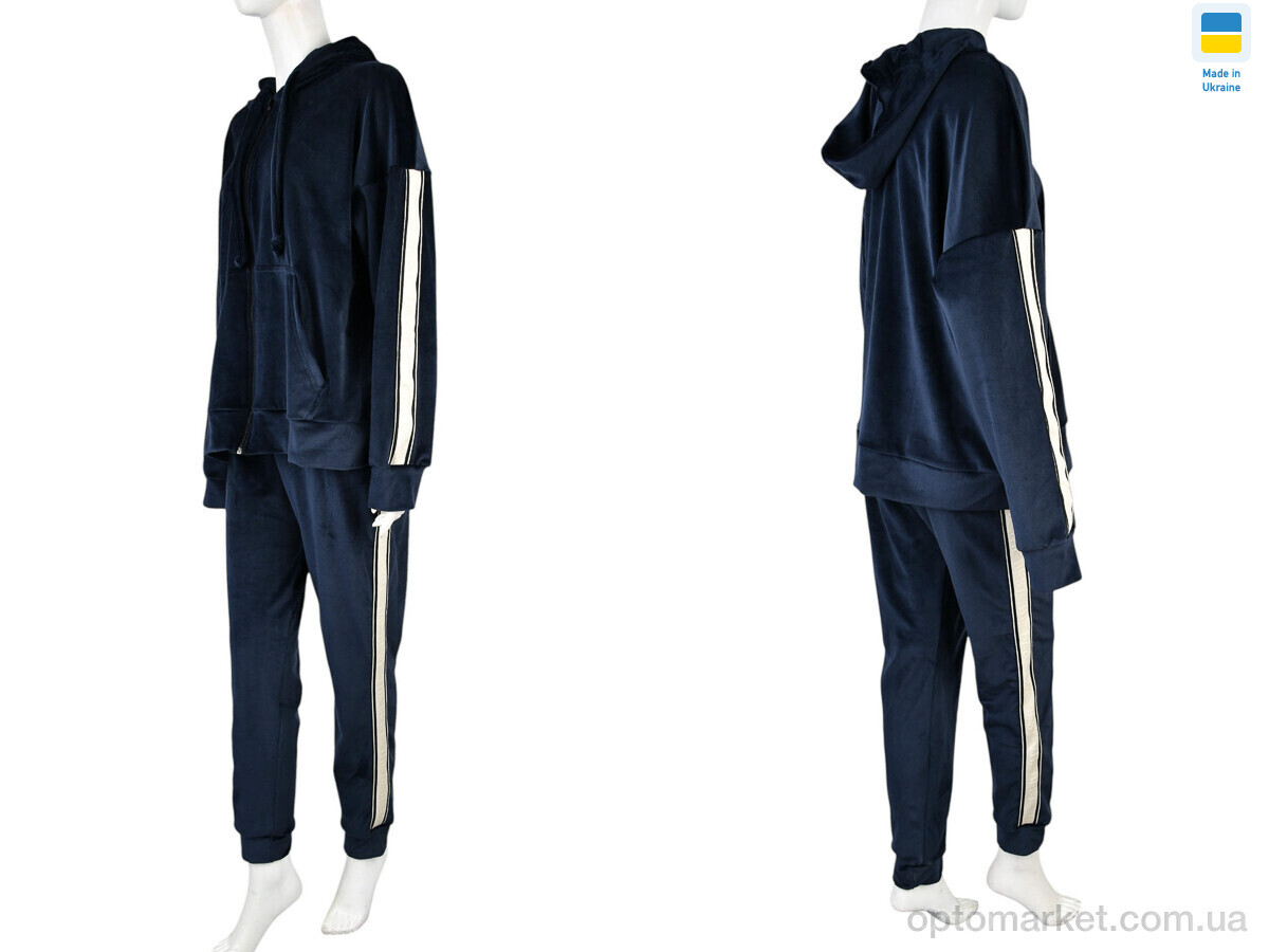 Купить Спортивний костюм жіночі 006-5 navy Banko синій, фото 3