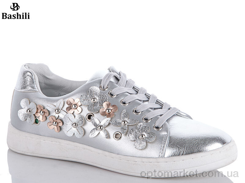 Купить Кросівки жіночі 007-13 grey Башили срібний, фото 1