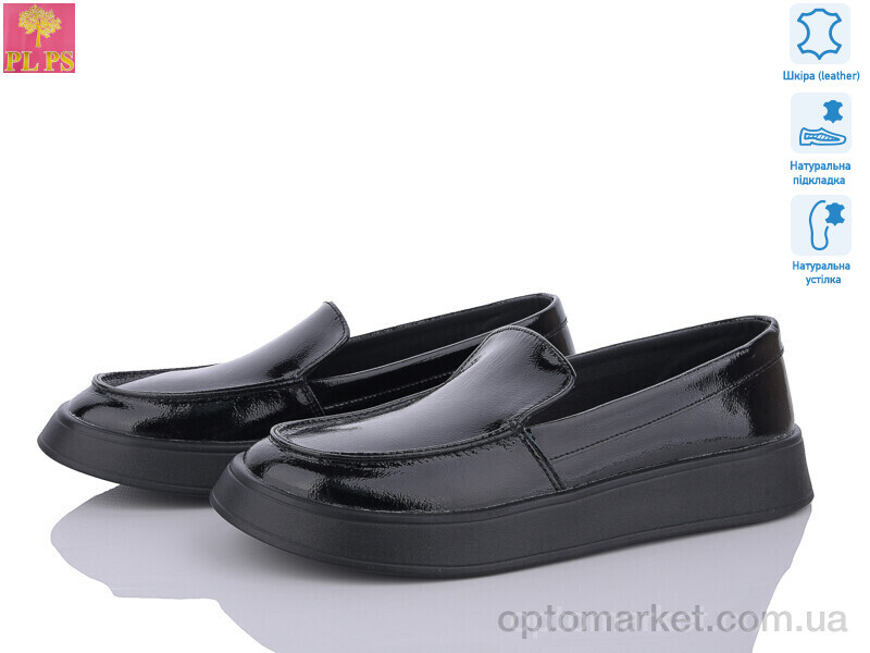 Купить Туфлі жіночі 0074-01 PLPS чорний, фото 1