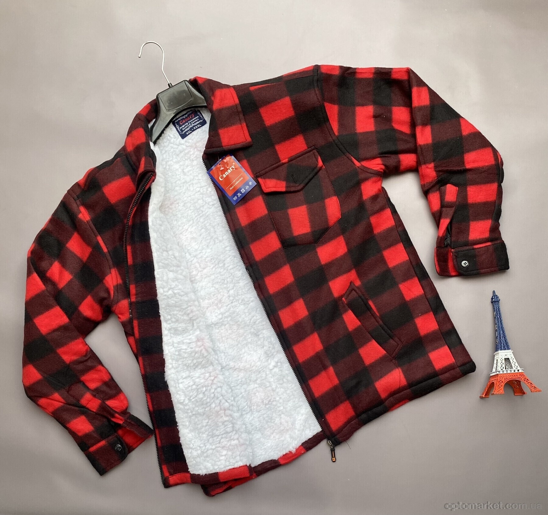 Купить Сорочка чоловічі 009-16 Canary червоний, фото 2