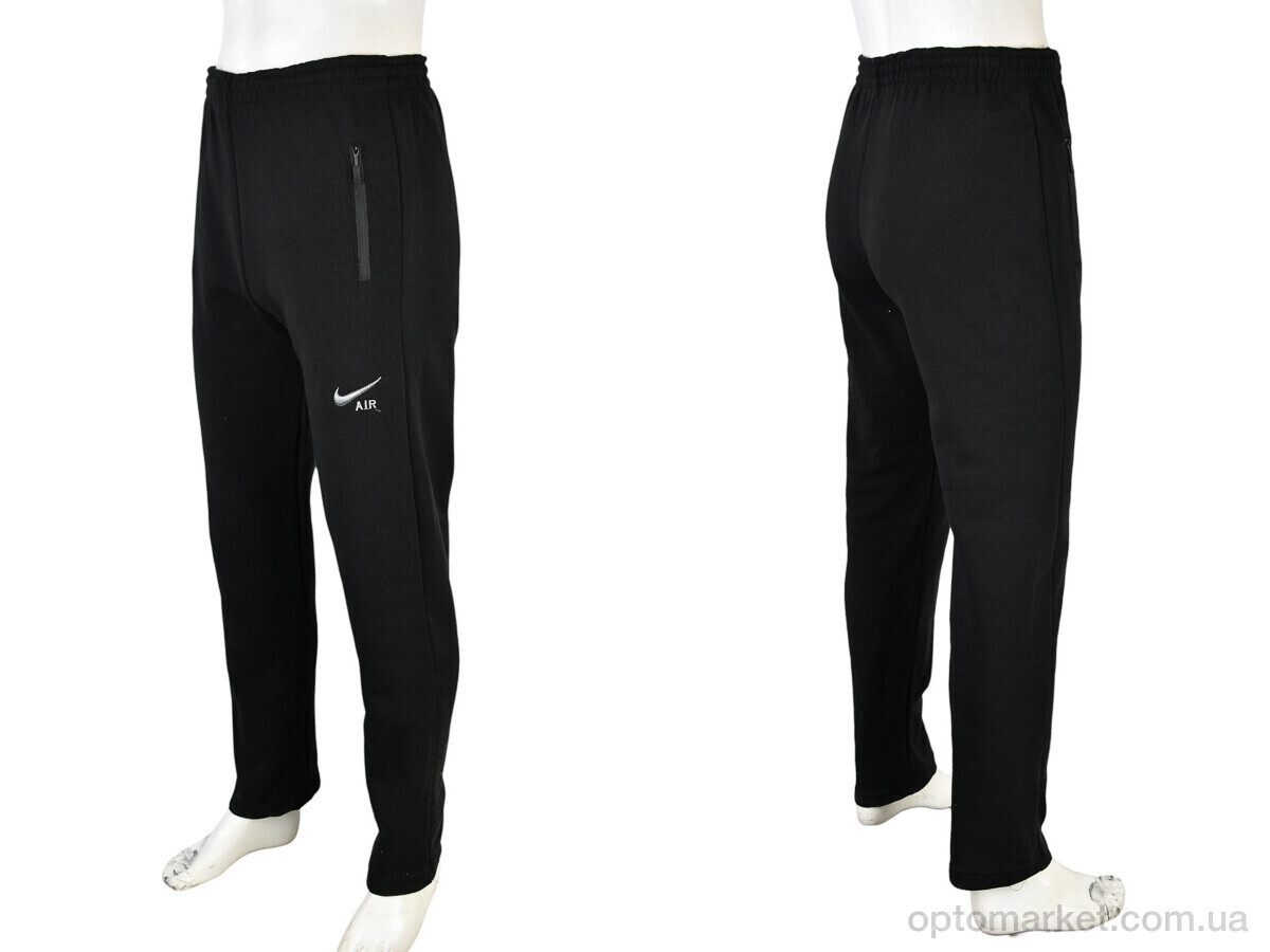 Купить Спортивні штаны чоловічі 01 (04656) black N.ke чорний, фото 4