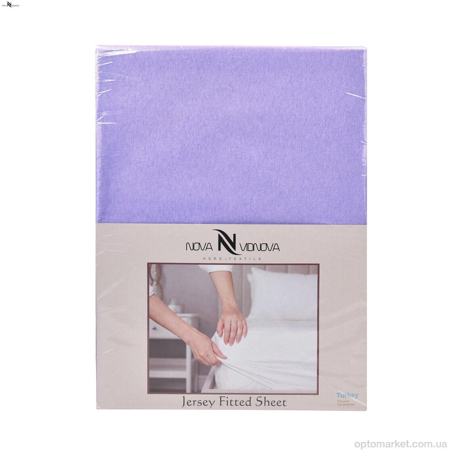 Купить Постільна білизна унісекс 01-1 Простирало ТРИКОТАЖНЕ (100x200)+одна наволочка(50x70) фіолетовий NOVA VIDNOVA фіолетовий, фото 1