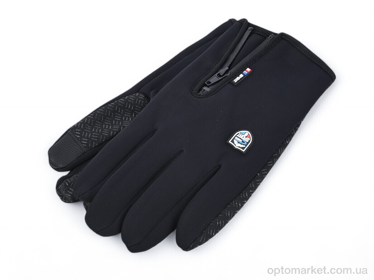 Купить Рукавички чоловічі 01-2 black Королева чорний, фото 1