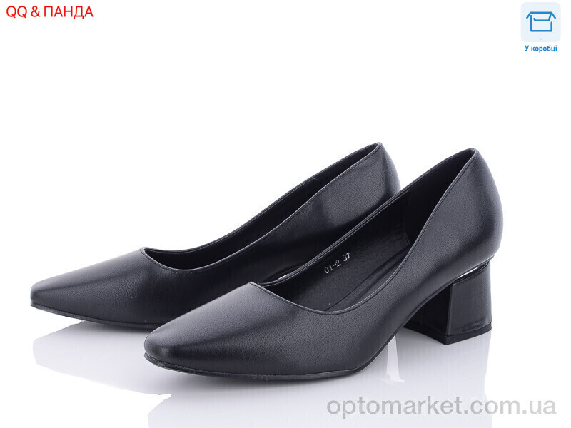 Купить Туфлі жіночі 01-2 QQ shoes чорний, фото 1