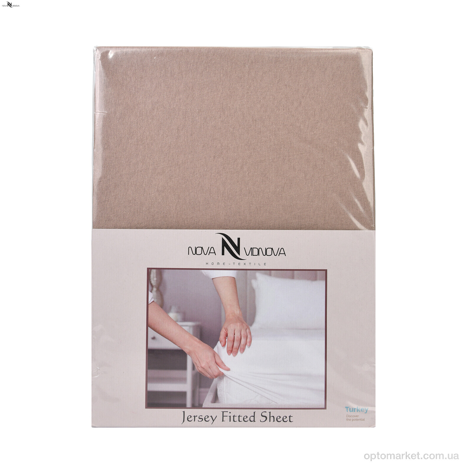 Купить Постільна білизна унісекс 01-3 Простирало ТРИКОТАЖНЕ (100x200)+одна наволочка(50x70) бежевий NOVA VIDNOVA бежевий, фото 1