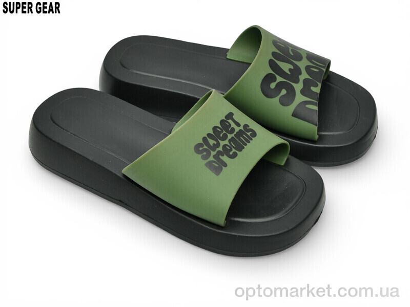 Купить Шльопанці жіночі 01-6216 green Super Gear зелений, фото 1