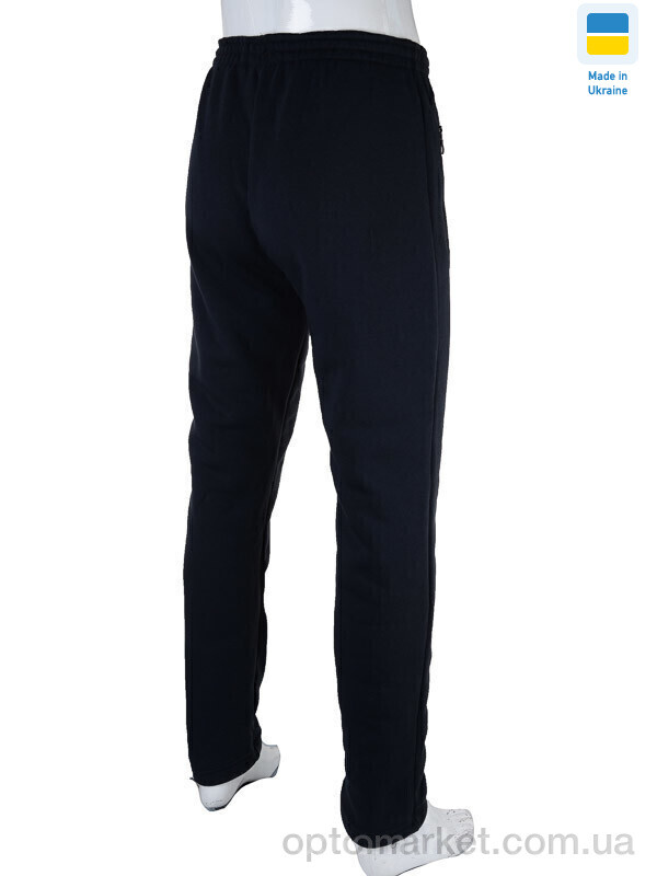 Купить Спортивні штаны чоловічі 01 navy, флис (04658) N.ke синій, фото 3