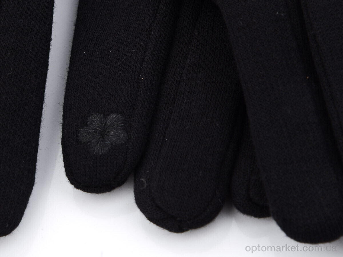 Купить Рукавички жіночі 01 трикотаж махра RuBi чорний, фото 2