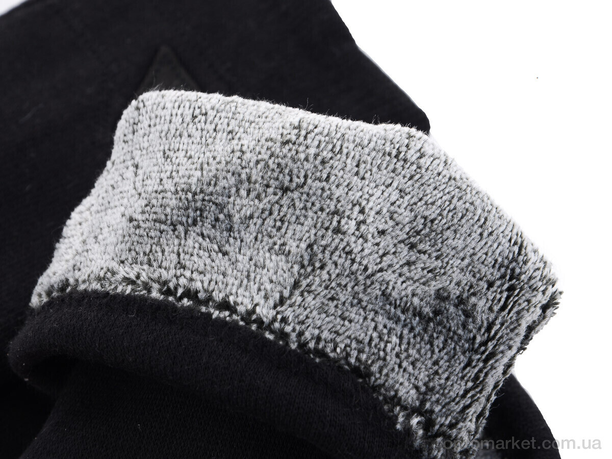 Купить Рукавички жіночі 01 трикотаж махра RuBi чорний, фото 3