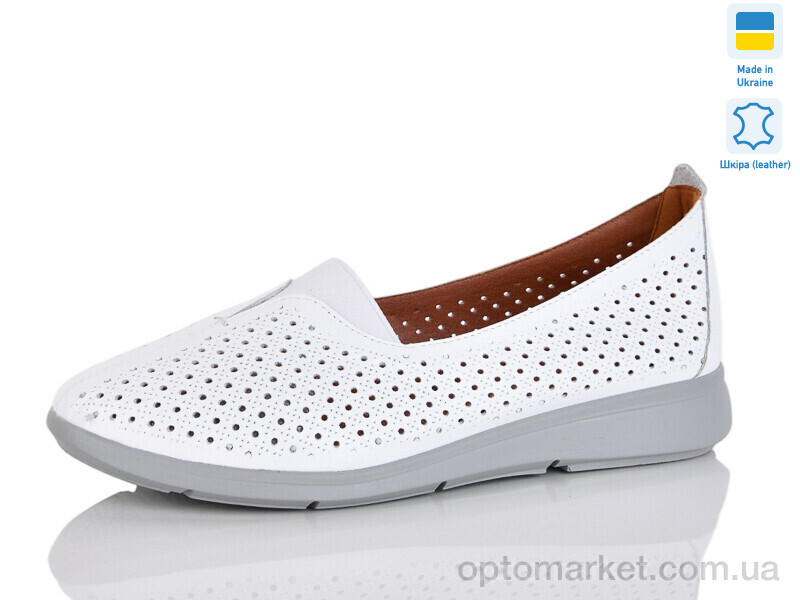 Купить Балетки жіночі 010-1 Amir білий, фото 1