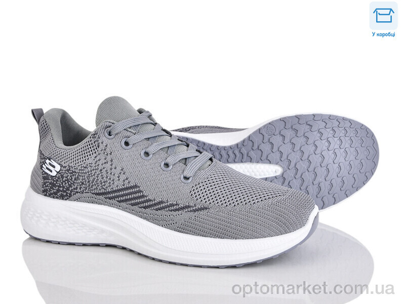 Купить Кросівки чоловічі 01077-5 піна Hongquan сірий, фото 1