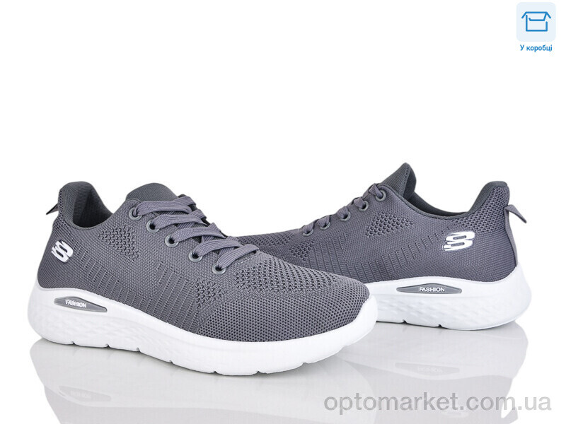 Купить Кросівки чоловічі 01078-3 піна Hongquan сірий, фото 1