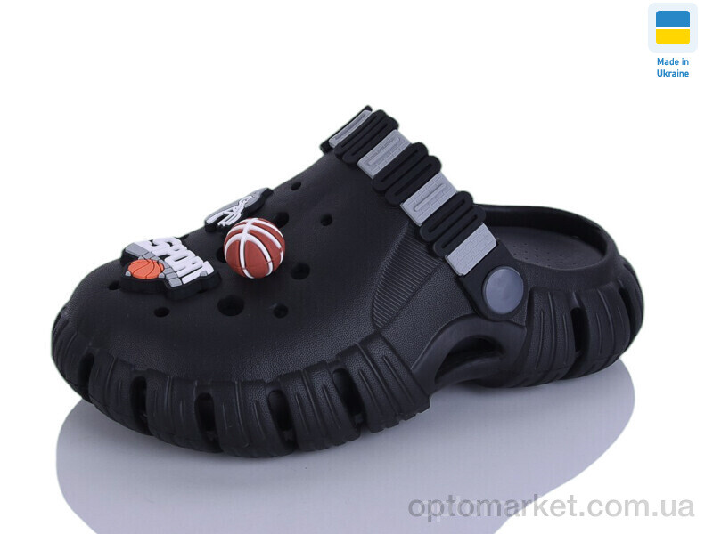 Купить Крокси дитячі 012 чорний-графіт Gipanis чорний, фото 1