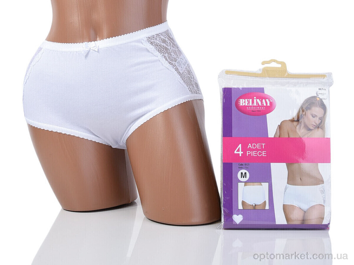 Купить Трусы жіночі 0121 white батал 2XL Belinay білий, фото 5