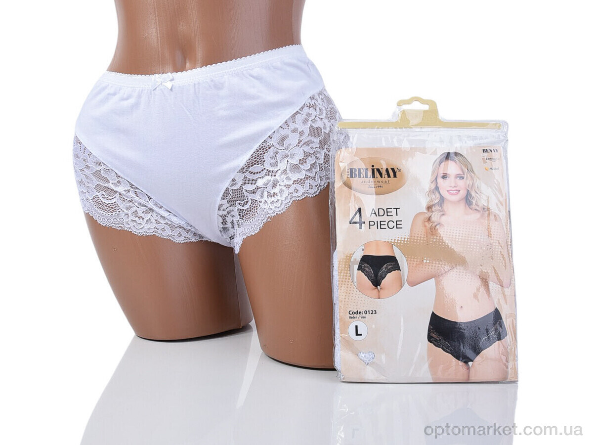 Купить Трусы жіночі 0123 white Belinay білий, фото 5