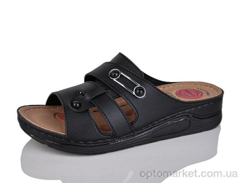 Купить Шльопанці жіночі 013-1 Serra чорний, фото 1