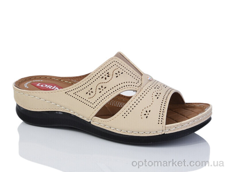 Купить Шльопанці жіночі 013-37 беж Lorin бежевий, фото 1