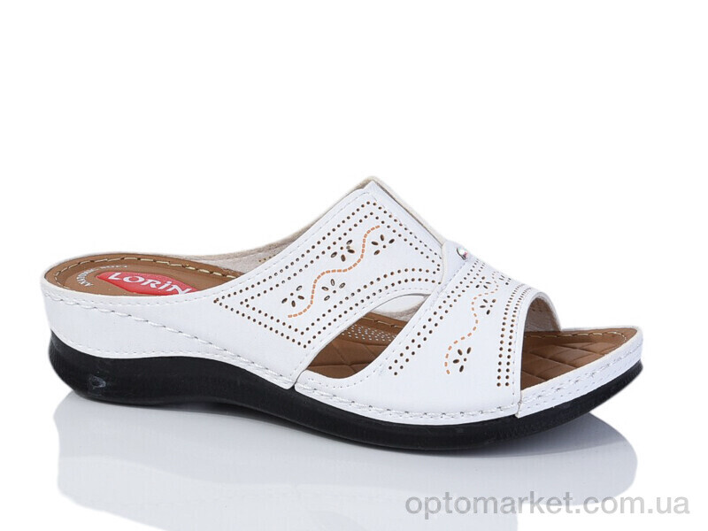 Купить Шльопанці жіночі 013-37 білий Lorin білий, фото 1