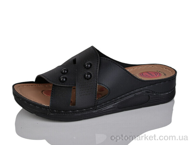 Купить Шльопанці жіночі 013-5 Serra чорний, фото 1