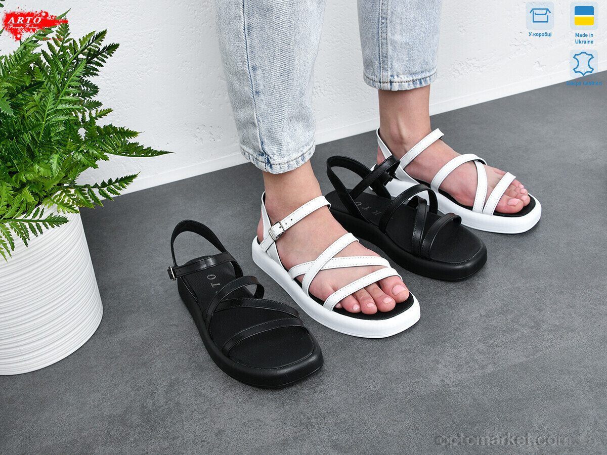 Купить Босоніжки жіночі 0138 б.к. ARTO білий, фото 6