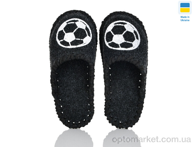 Купить Капці дитячі 014 дит. асфальт чорний Vends чорний, фото 1